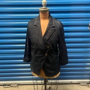 NIC + ZOE Blazer NWT Asymmetrical Midnight Wash Women’s Size M